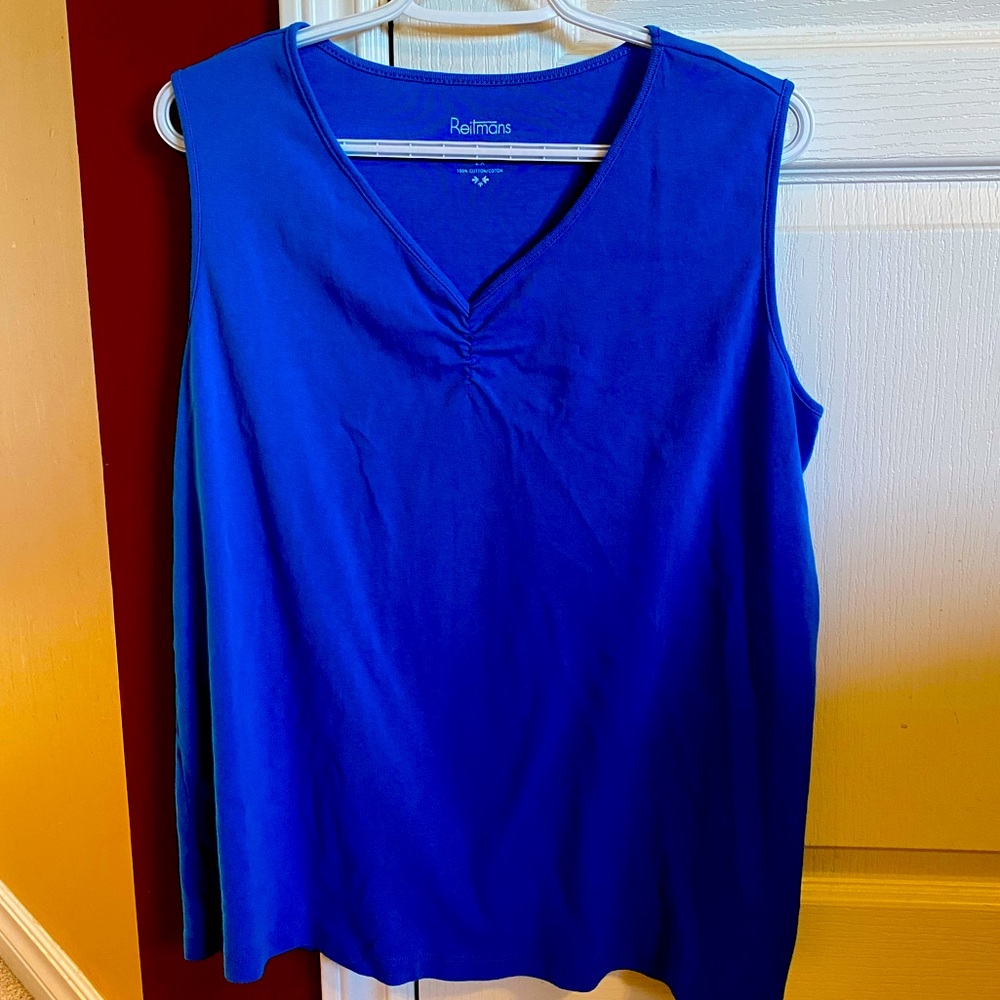 Blue tank top